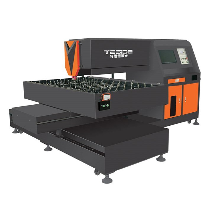 M&aacute;quina cortadora por l&aacute;ser de troquelado de 800 vatios TSD-LC800-1218 PRO con sistema de seguimiento autom&aacute;tico para corte de 2PT, 3PT y 4PT en una placa de troquelado
